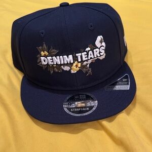 Denim Tears Navy Blue Strapback